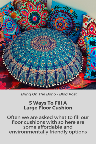 Large boho floor store cushions